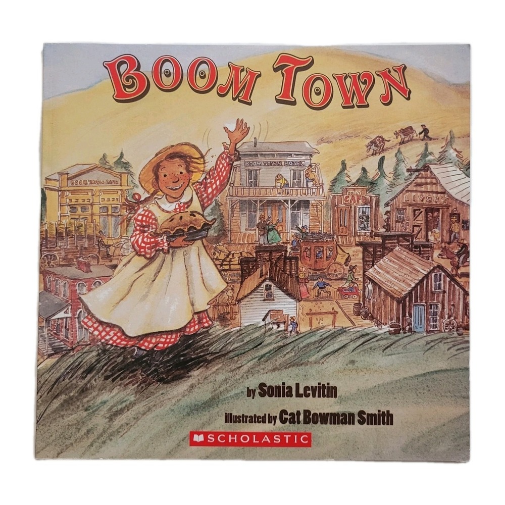 Vintage 2004 Boom Town Scholastic Paperback, Sonia Levitin Smith, 90s Recipe USA